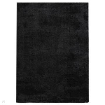 Washable Comfy Plain CMF00 Black Rug-Desire Rugs-Rug Love - The Most Loved Rug Store
